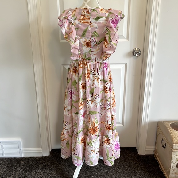 NWT Emery Rose floral ruffle dress size medium - Picture 3 of 3